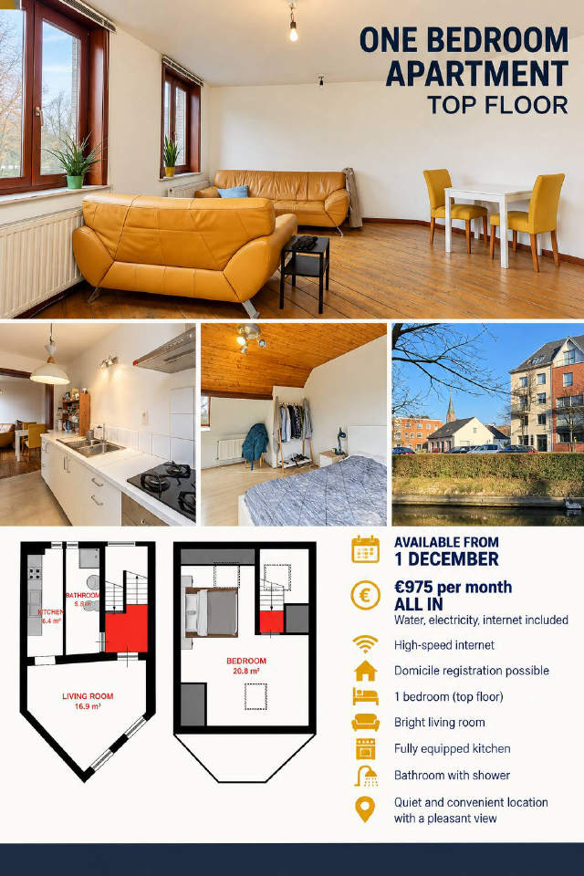 Appartement te-huur in Gent